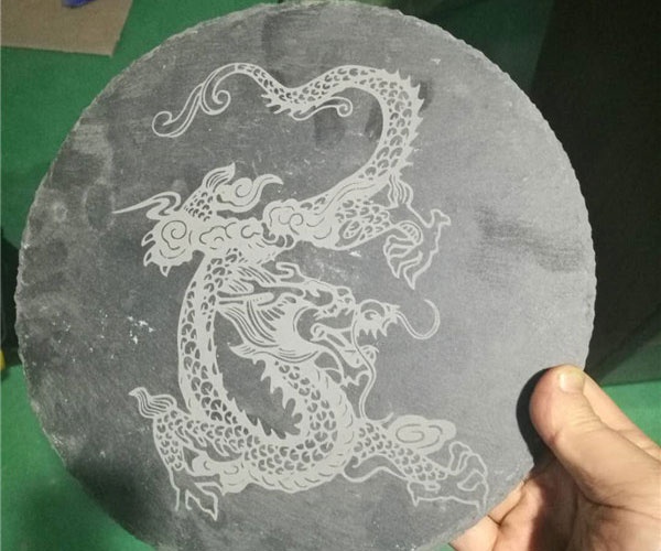 頁巖工藝品激光效果