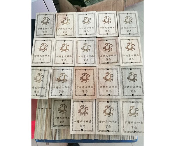 竹木工藝品激光效果